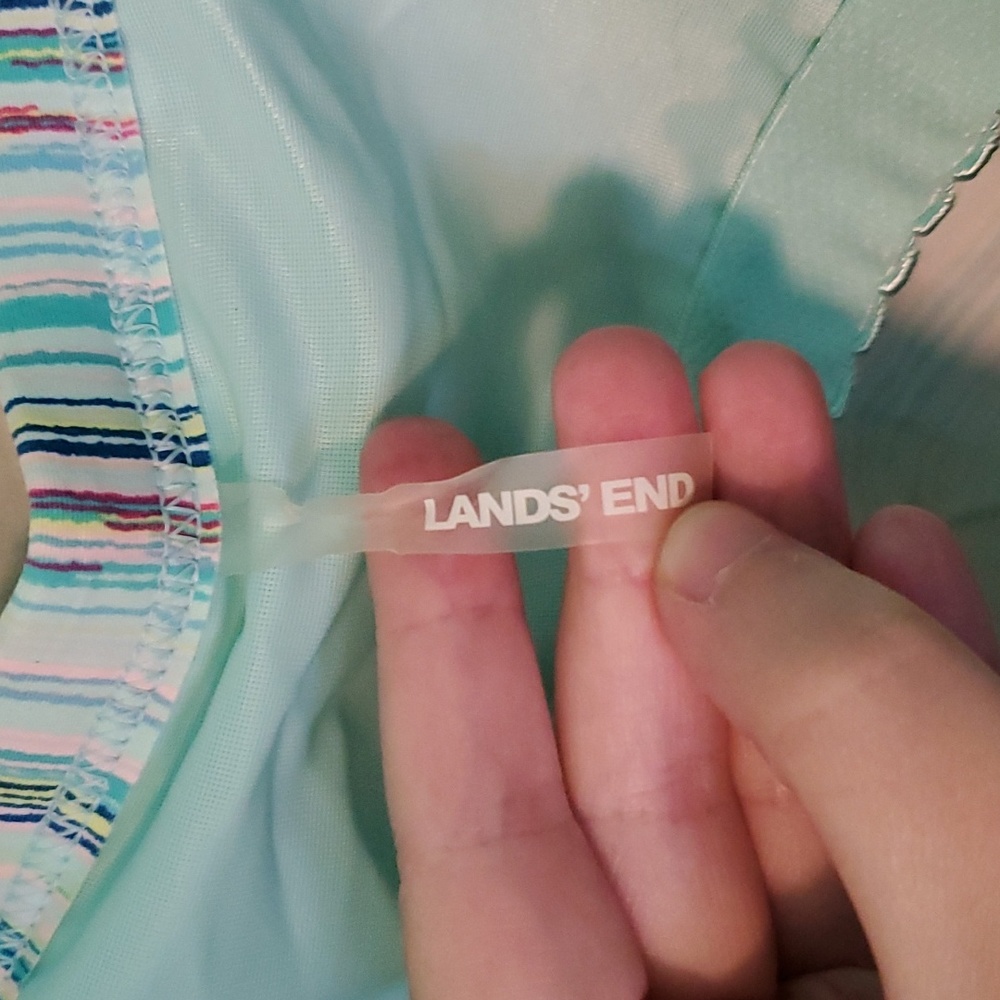 Lands end multicolored striped tankini - Picture 5 of 9